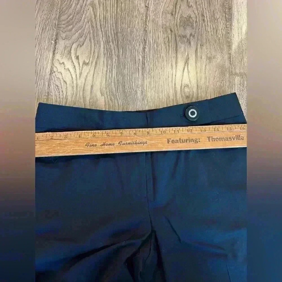 Black Tory Burch Wide Leg Trousers Size 6 Wool - Picture 6 of 6